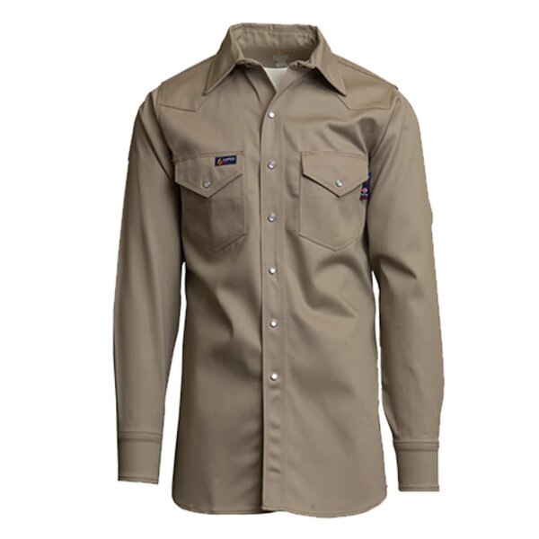 LAPCO FR Welding Shirt in Khaki